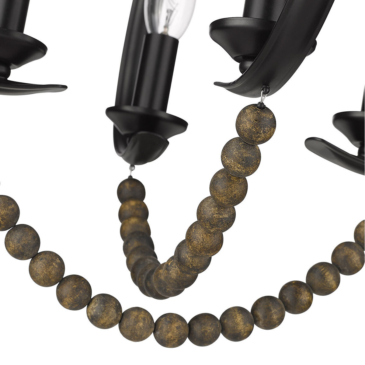 Flori 4 Light 17 inch Matte Black Pendant Ceiling Light